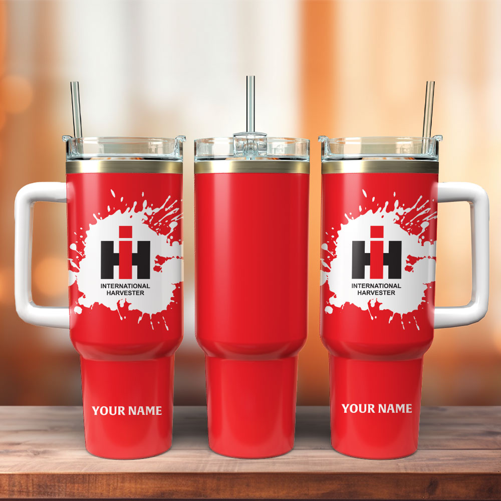 International Harvester Tractors Custom Stanley Cup 40 oz 30 oz Tumbler With Handle