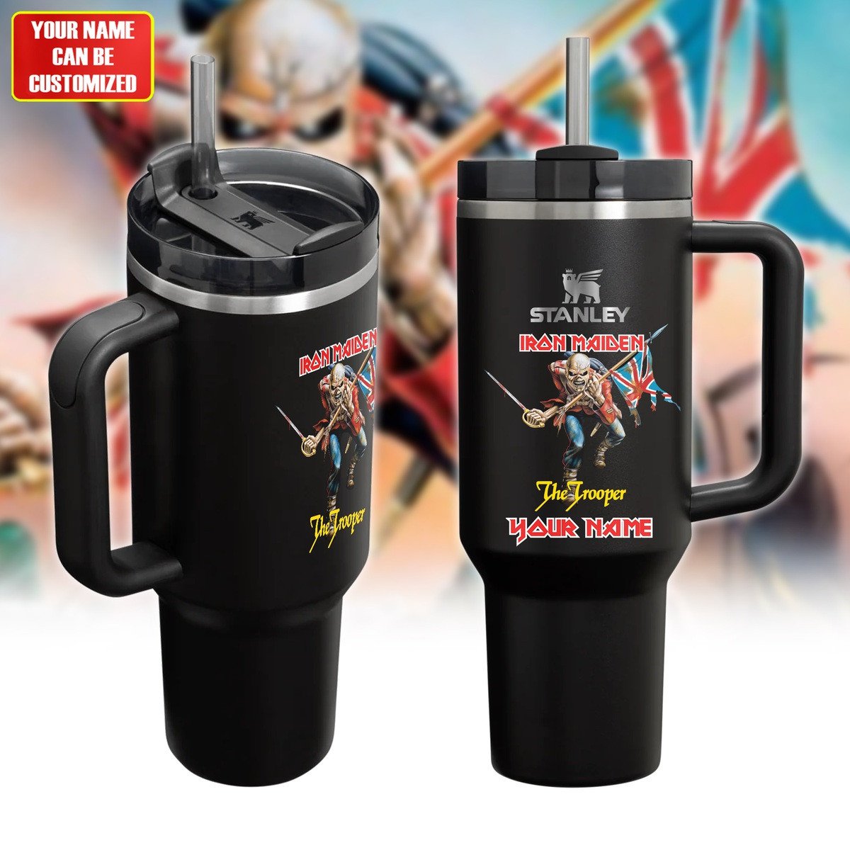 Iron Maiden Music Custom Stanley Cup 40 oz 30 oz Tumbler With Handle