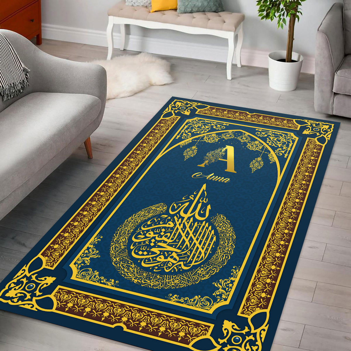 Islam Custom Name Prayer Rug - Stormmerch Exclusive