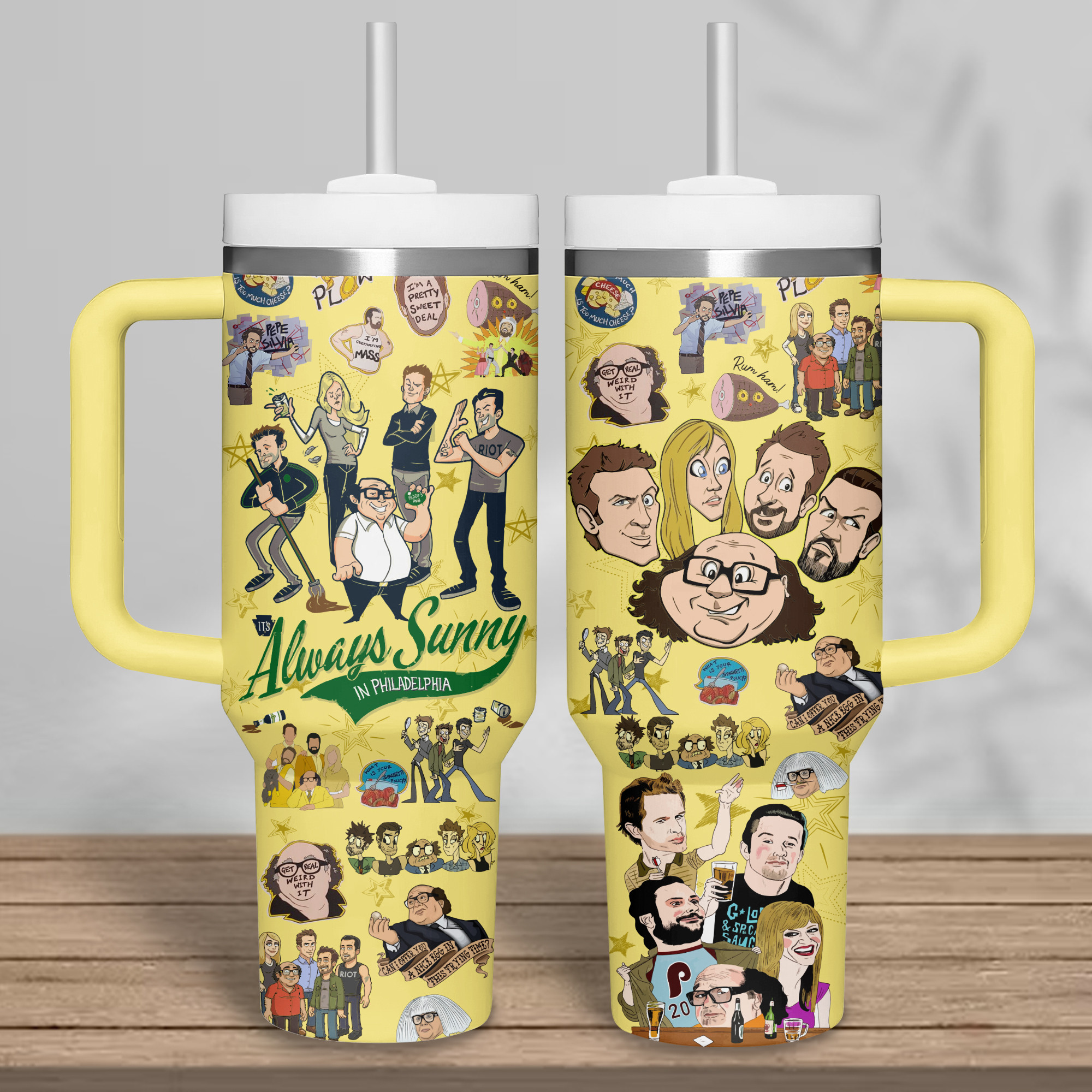 It's Always Sunny in Philadelphia Movies Custom Stanley Cup 40 oz 30 oz Tumbler With Handle