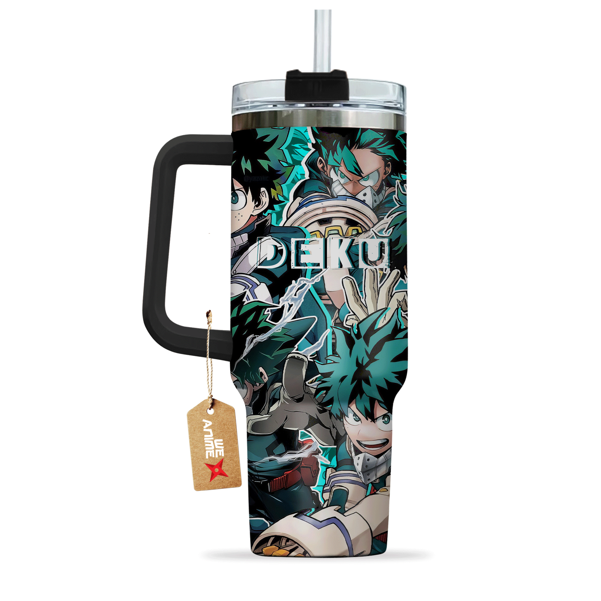 Izuku Midoriya Deku Boku no Hero Academia Anime Custom Stanley Cup 40 oz 30 oz Tumbler With Handle