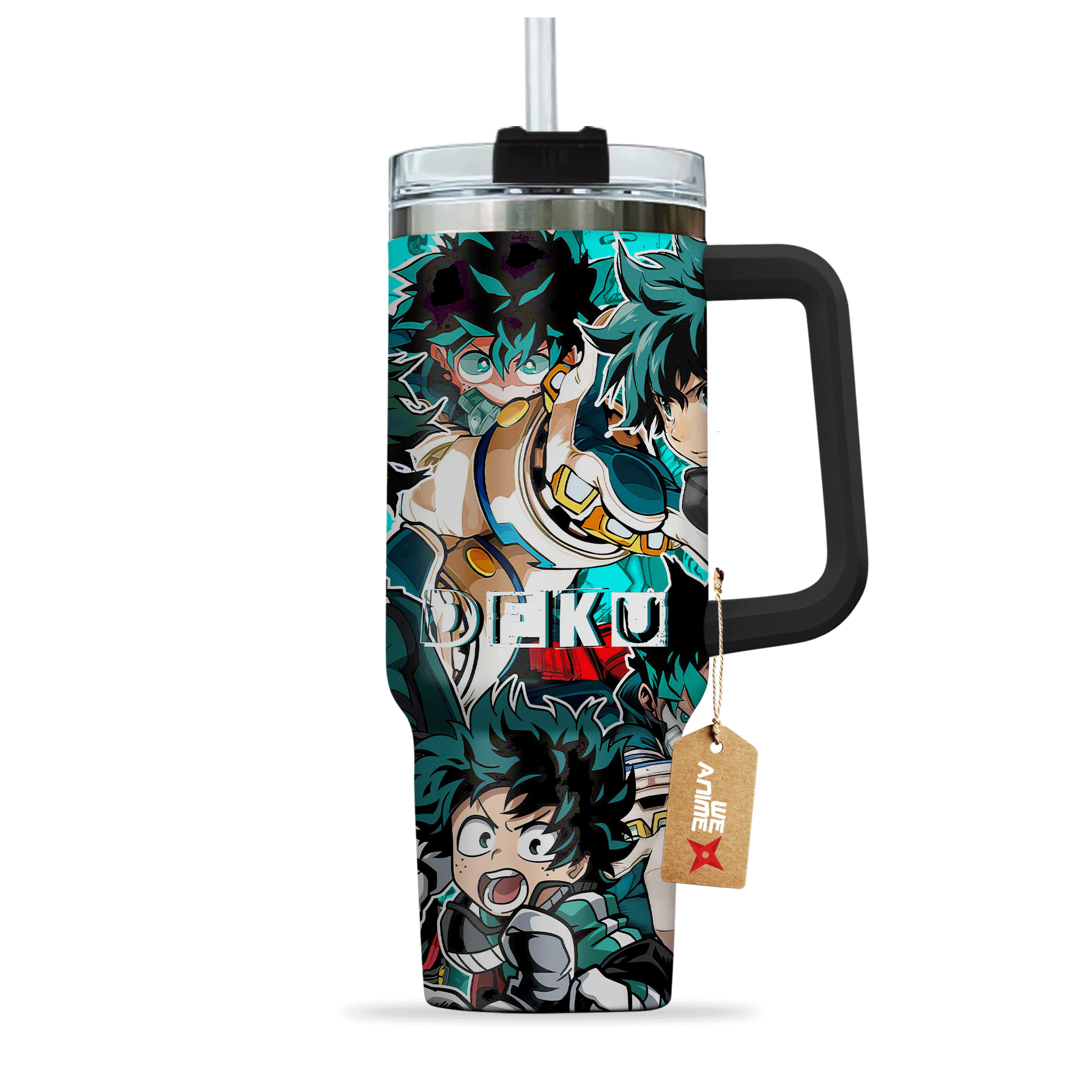 Izuku Midoriya Deku Boku no Hero Academia Anime Custom Stanley Cup 40 oz 30 oz Tumbler With Handle