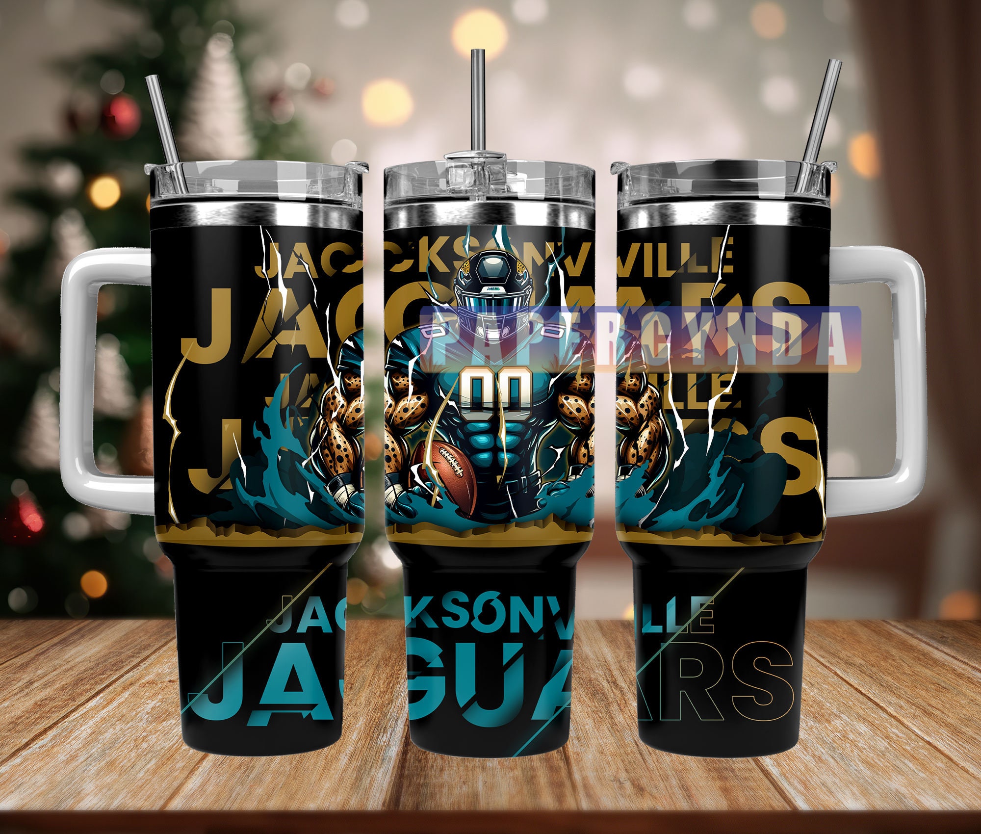 Jacksonville Jaguars Custom Stanley Cup 40 oz 30 oz Tumbler With Handle