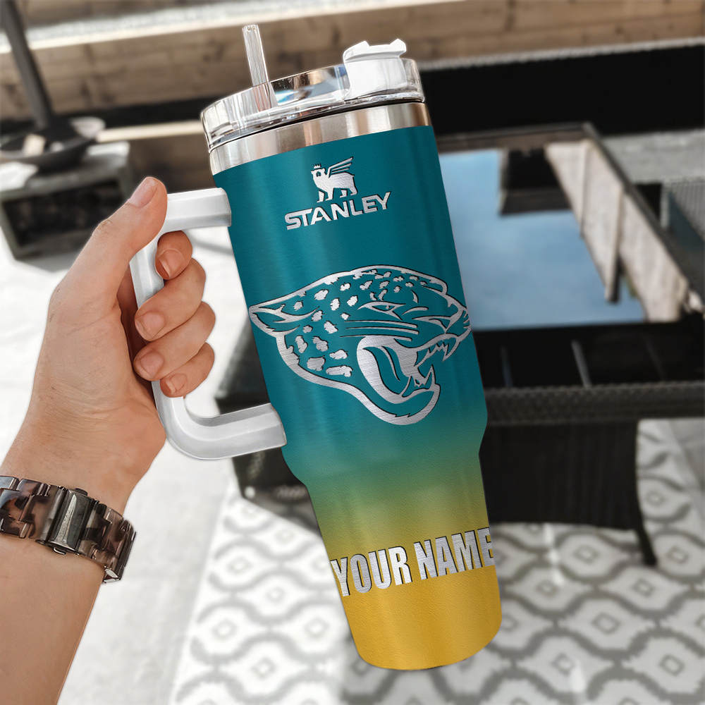 Jacksonville Jaguars NFL Custom Stanley Cup 40 oz 30 oz Tumbler With Handle