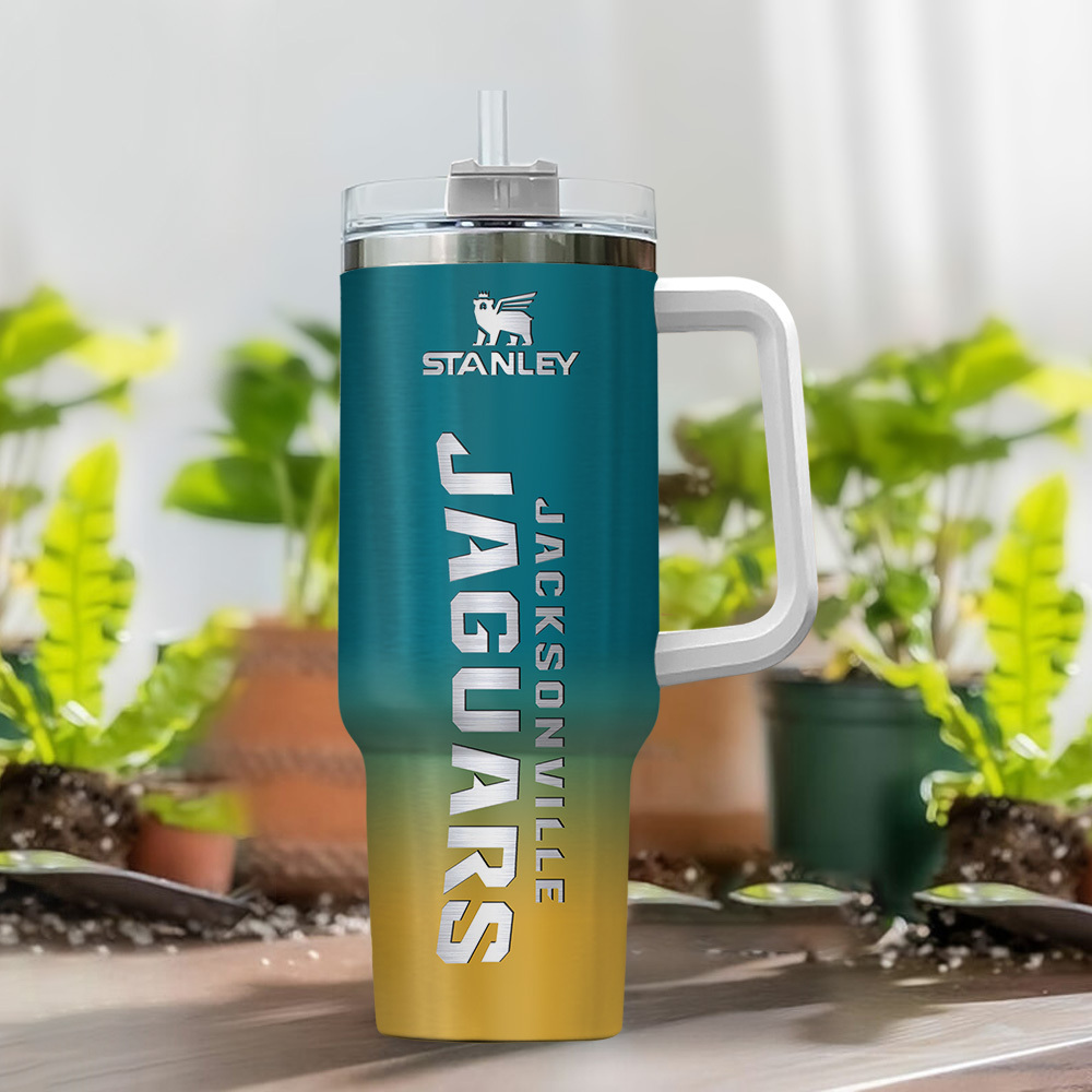 Jacksonville Jaguars NFL Custom Stanley Cup 40 oz 30 oz Tumbler With Handle
