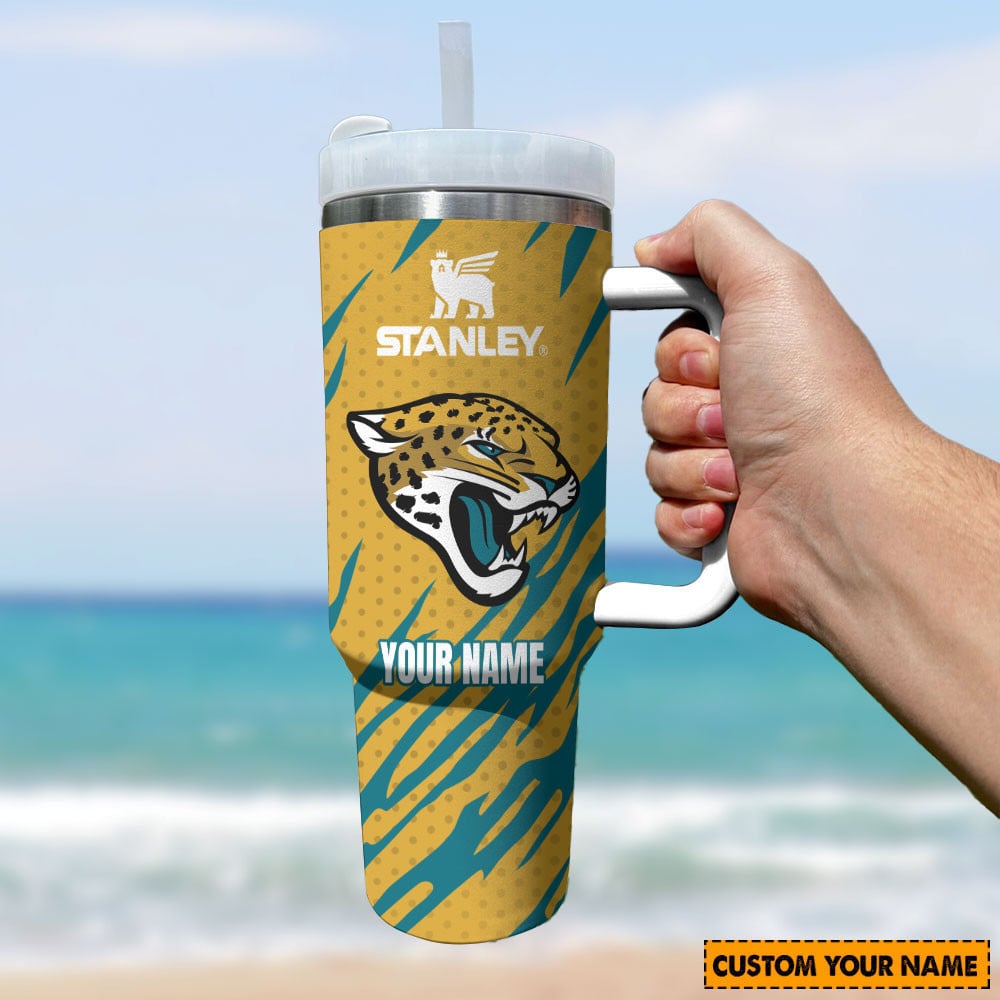 Jacksonville Jaguars NFL Custom Stanley Cup 40 oz 30 oz Tumbler With Handle