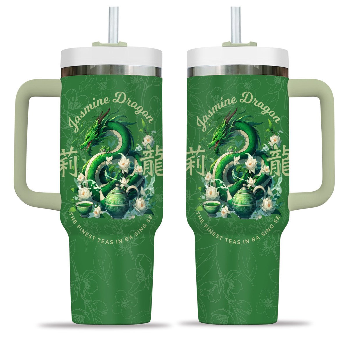 Jasmine Dragon Drinks Custom Stanley Cup 40 oz 30 oz Tumbler With Handle