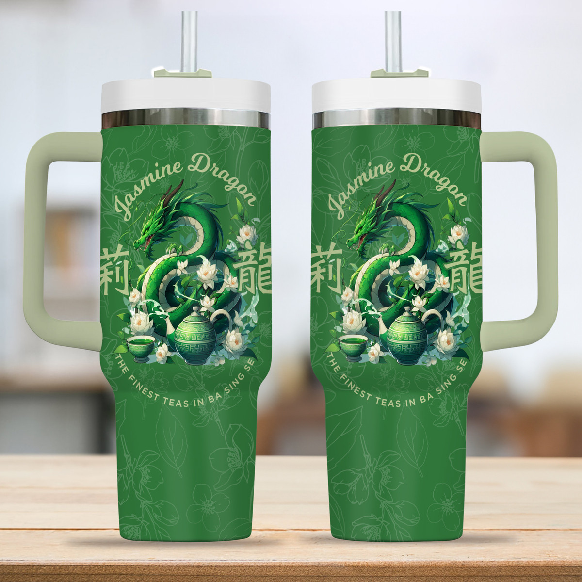 Jasmine Dragon Drinks Custom Stanley Cup 40 oz 30 oz Tumbler With Handle