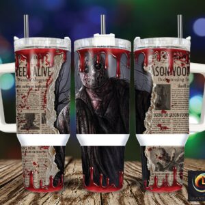 Jason Voorhees Friday The 13th Movies Custom Stanley Cup 40 oz 30 oz Tumbler With Handle