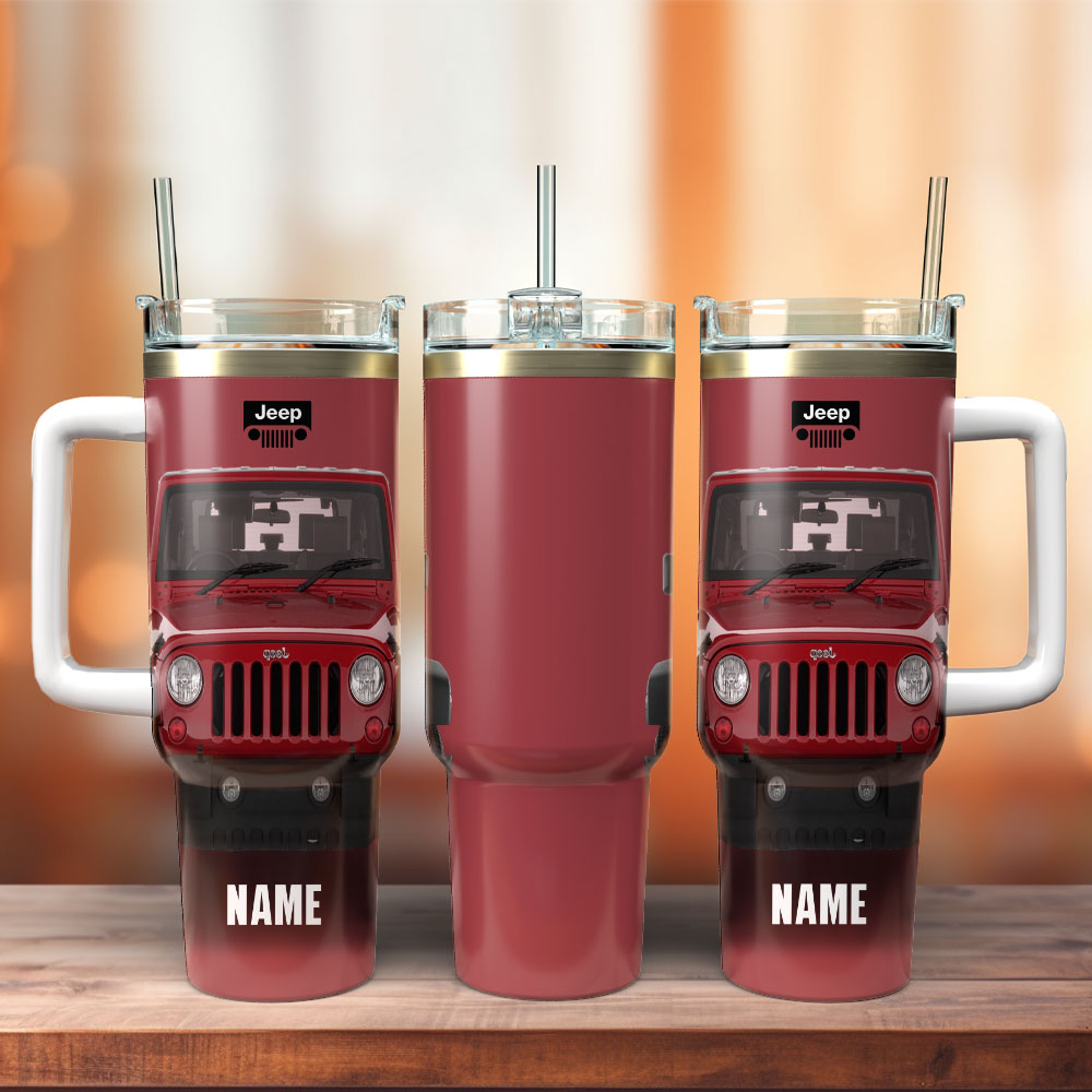 Jeep Car Custom Stanley Cup 40 oz 30 oz Tumbler With Handle
