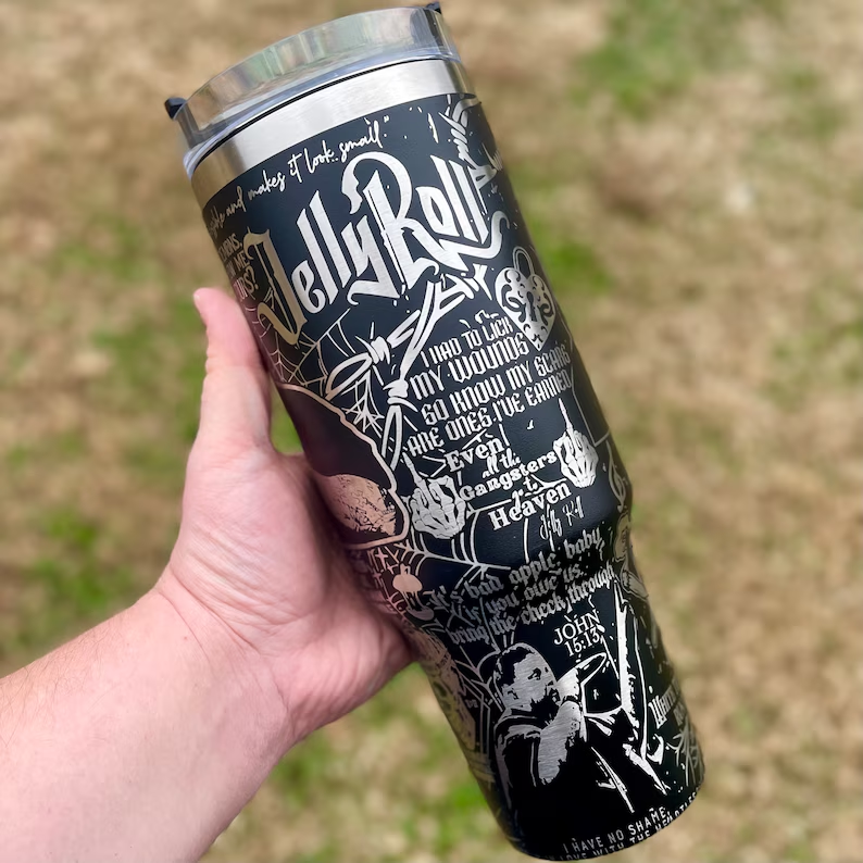 Jelly Roll Music Custom Stanley Cup 40 oz 30 oz Tumbler With Handle