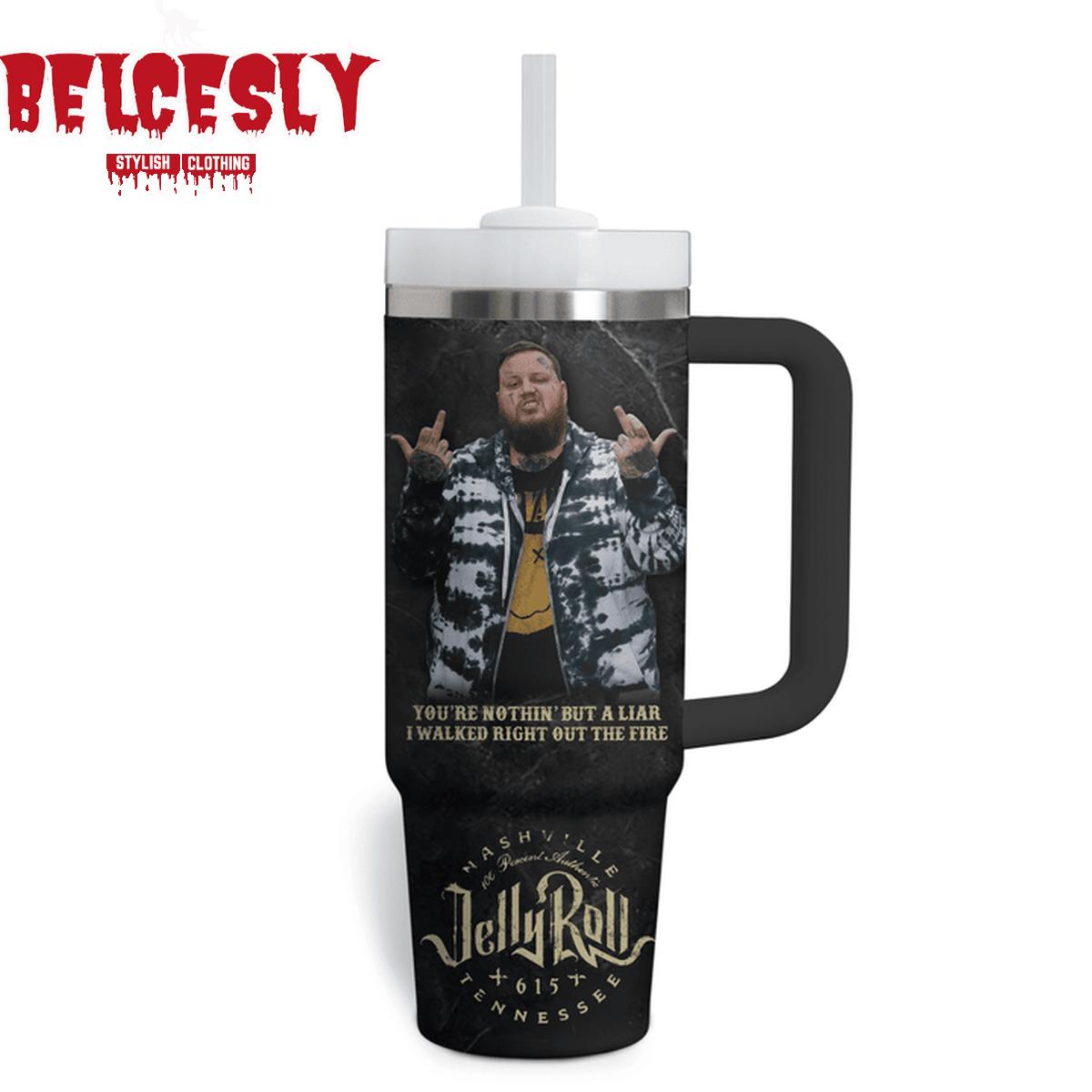 Jelly Roll Music Custom Stanley Cup 40 oz 30 oz Tumbler With Handle