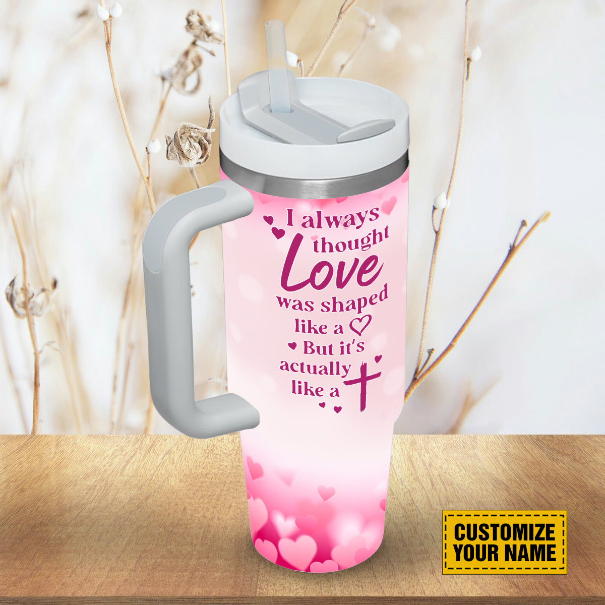 Jesus Cross Custom Stanley Cup 40 oz 30 oz Tumbler With Handle