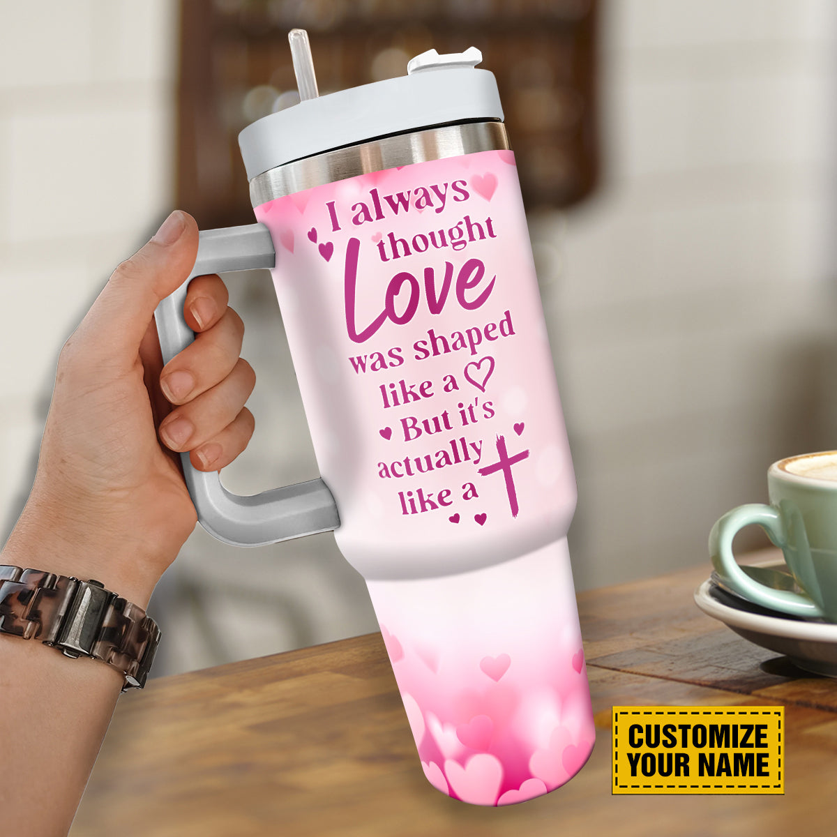 Jesus Cross Custom Stanley Cup 40 oz 30 oz Tumbler With Handle