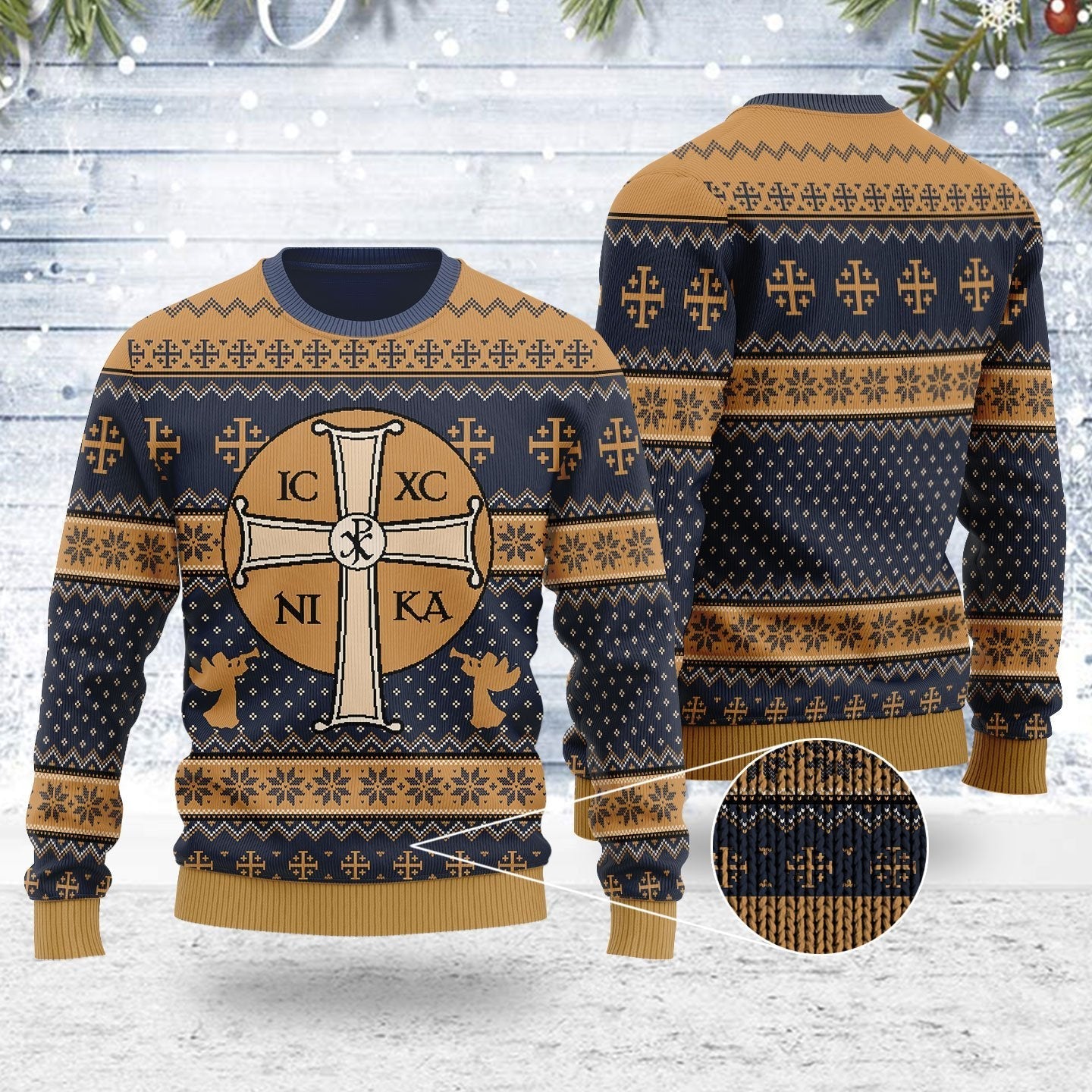 Jesus IC XC Ugly Christmas Sweater - Stormmerch Exclusive