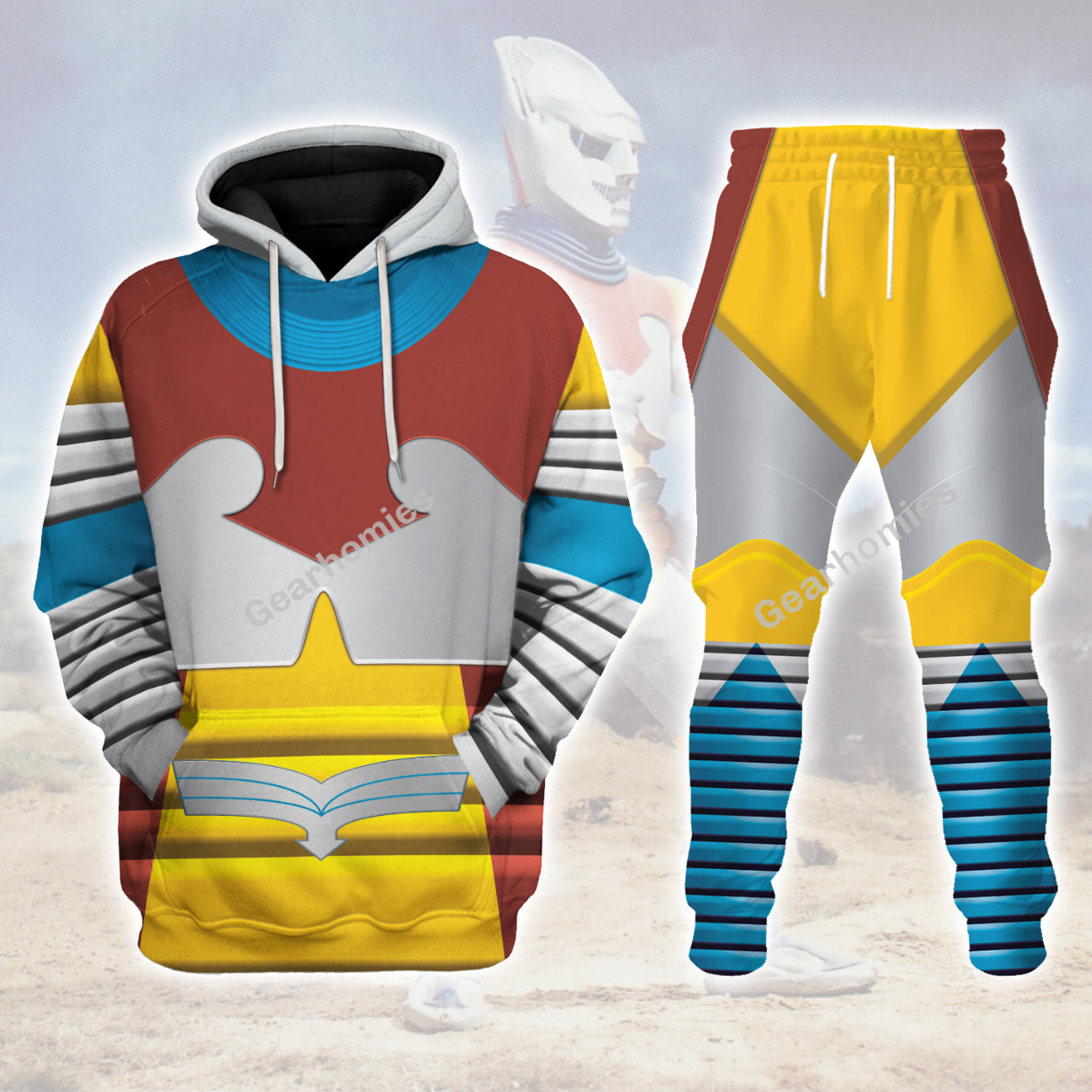 Jet Jaguar Godzilla Movies Costume Hoodie Sweatshirt T-Shirt Sweatpants - Stormmerch Exclusive
