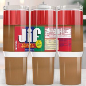 Jif Creamy Peanut Butter Custom Stanley Cup 40 oz 30 oz Tumbler With Handle