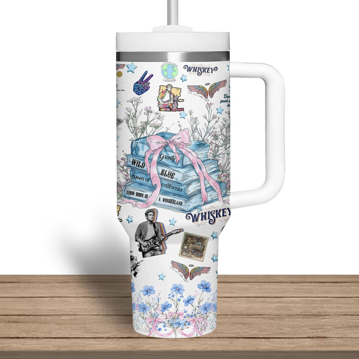 John Mayer Music Custom Stanley Cup 40 oz 30 oz Tumbler With Handle