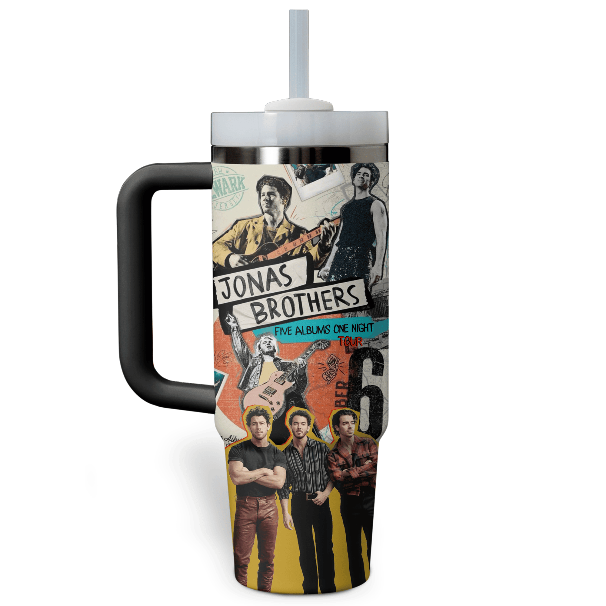 Jonas Brothers Music Custom Stanley Cup 40 oz 30 oz Tumbler With Handle