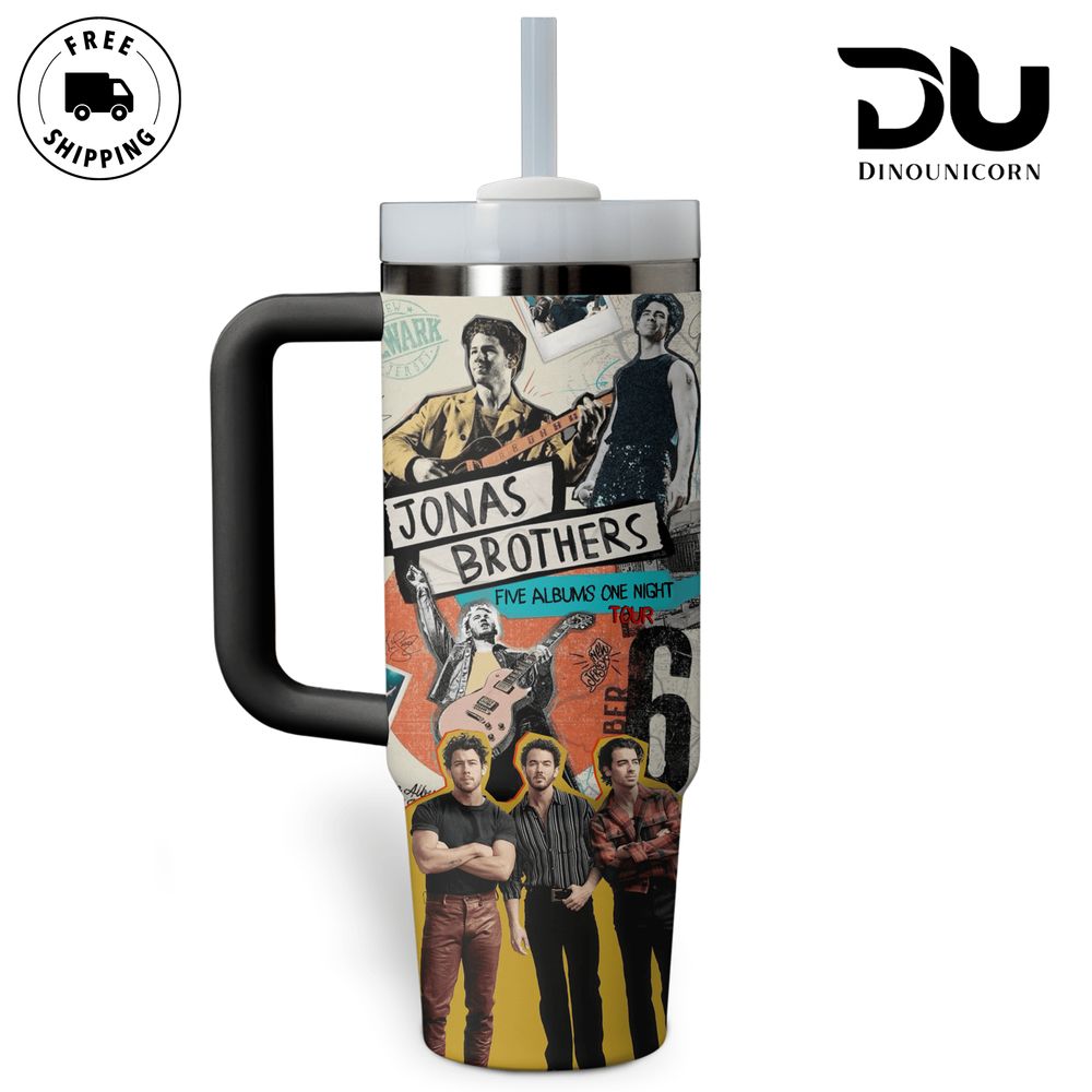 Jonas Brothers Music Custom Stanley Cup 40 oz 30 oz Tumbler With Handle