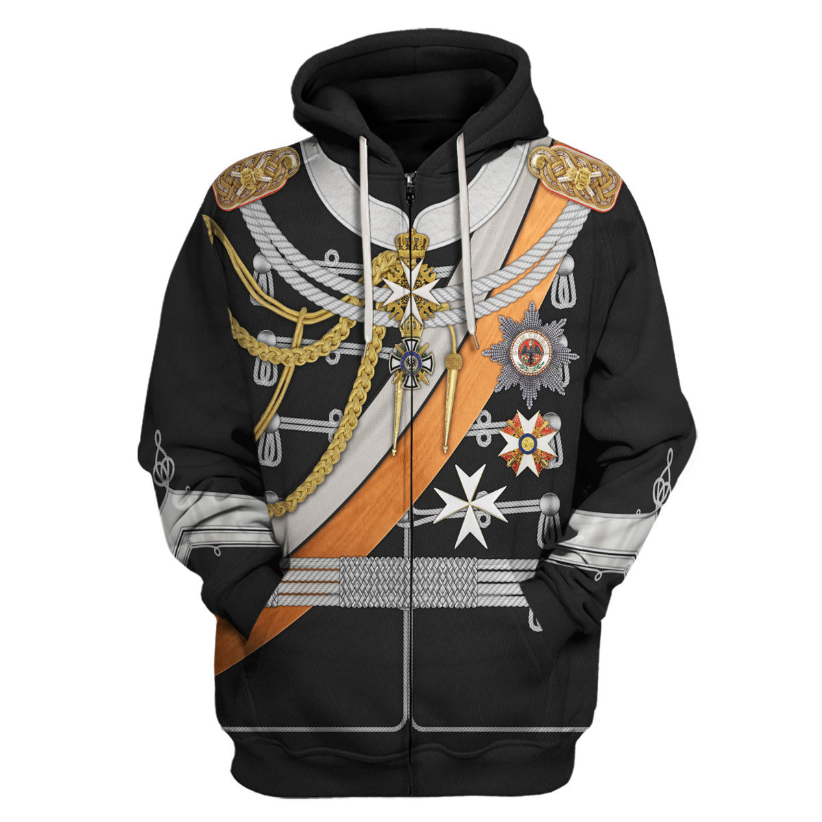 Kaiser Wilhelm II Uniform German Emperor & King of Prussia Costume Hoodie Sweatshirt T-Shirt Sweatpants Tracksuit - Stormmerch Exclusive