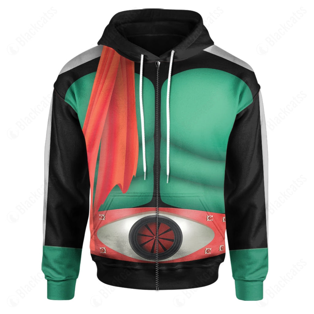 Kamen Rider Black RX Kamen Rider 2 Costume Hoodie Sweatshirt T-Shirt Sweatpants Tracksuit - Stormmerch Exclusive