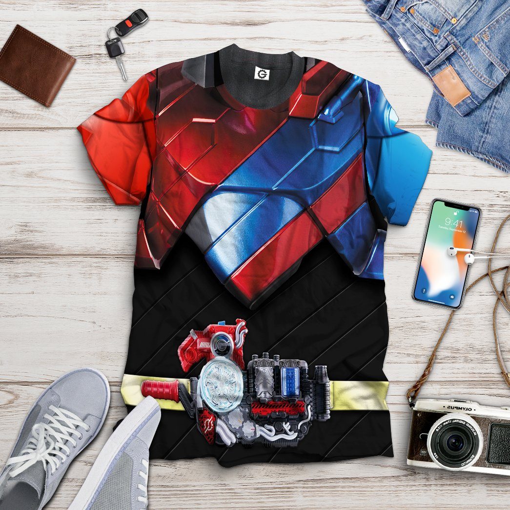 Kamen Rider Build Rabbit Tank Costume Hoodie Sweatshirt T-Shirt Sweatpants Tracksuit - Stormmerch Exclusive