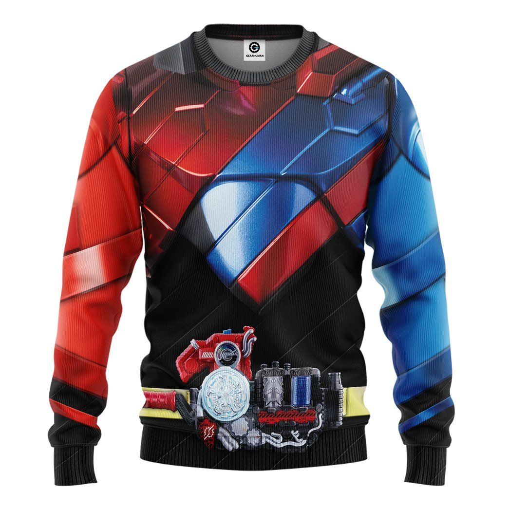 Kamen Rider Build Rabbit Tank Costume Hoodie Sweatshirt T-Shirt Sweatpants Tracksuit - Stormmerch Exclusive