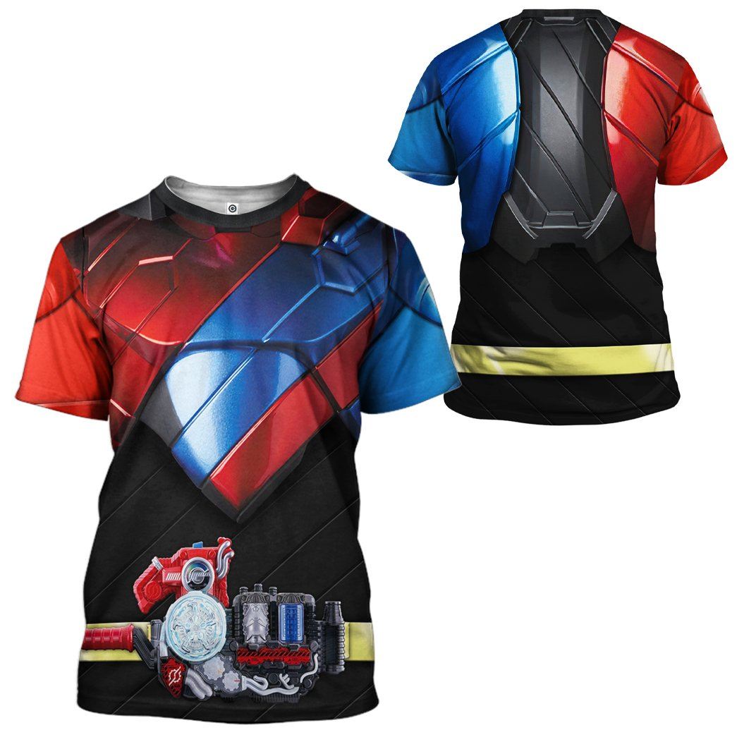 Kamen Rider Build Rabbit Tank Costume Hoodie Sweatshirt T-Shirt Sweatpants Tracksuit - Stormmerch Exclusive