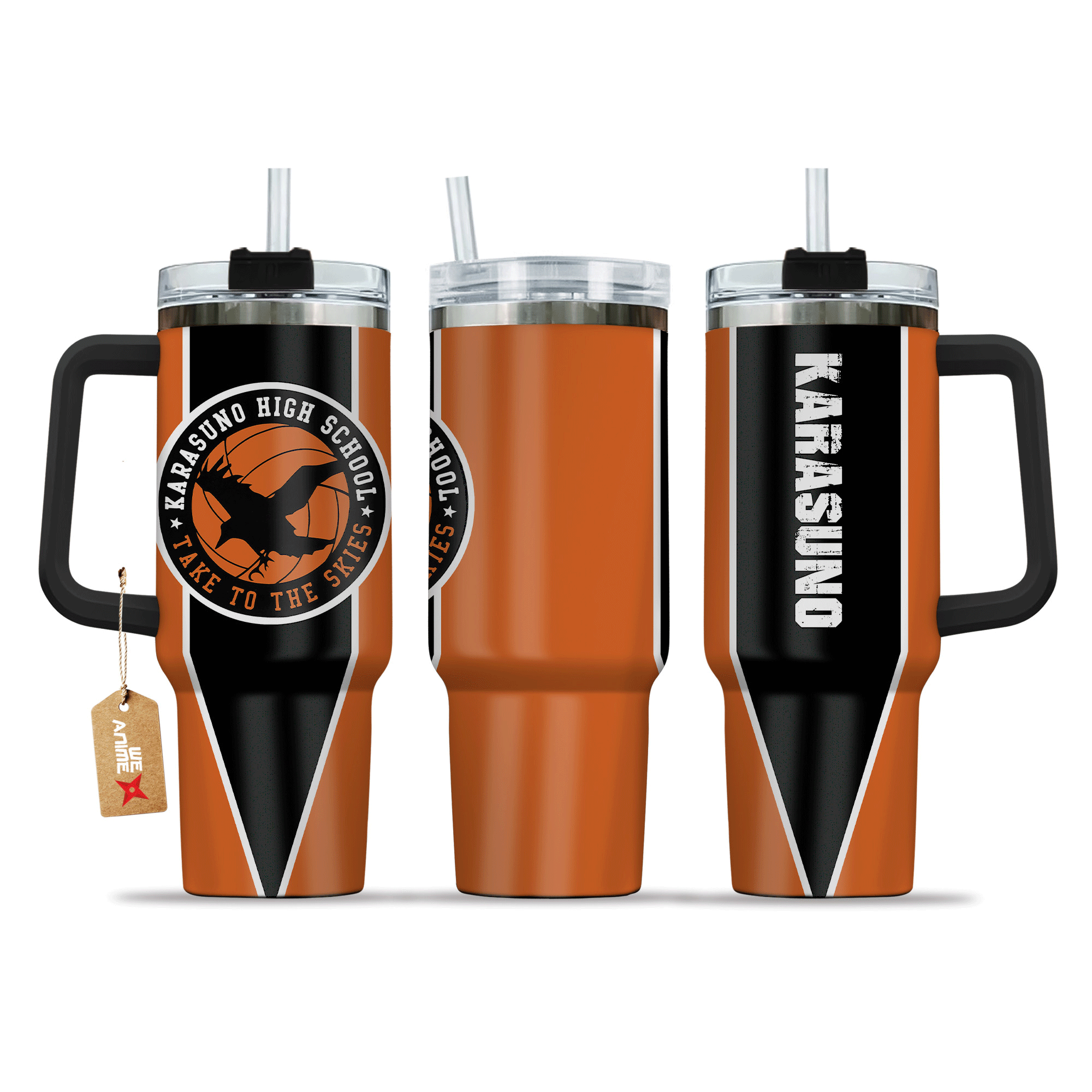 Karasuno High Haikyuu Anime Custom Stanley Cup 40 oz 30 oz Tumbler With Handle