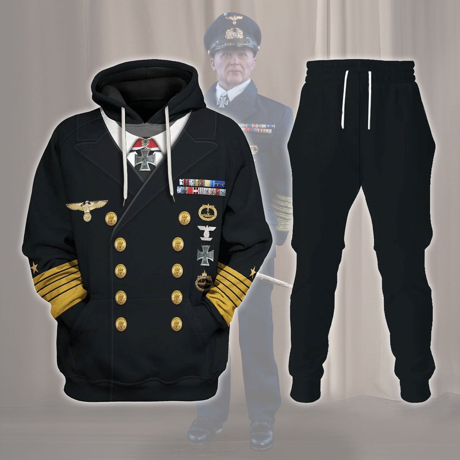 Karl Donitz President of Germany Costume Hoodie Sweatshirt T-Shirt Sweatpants Tracksuit - Stormmerch Exclusive