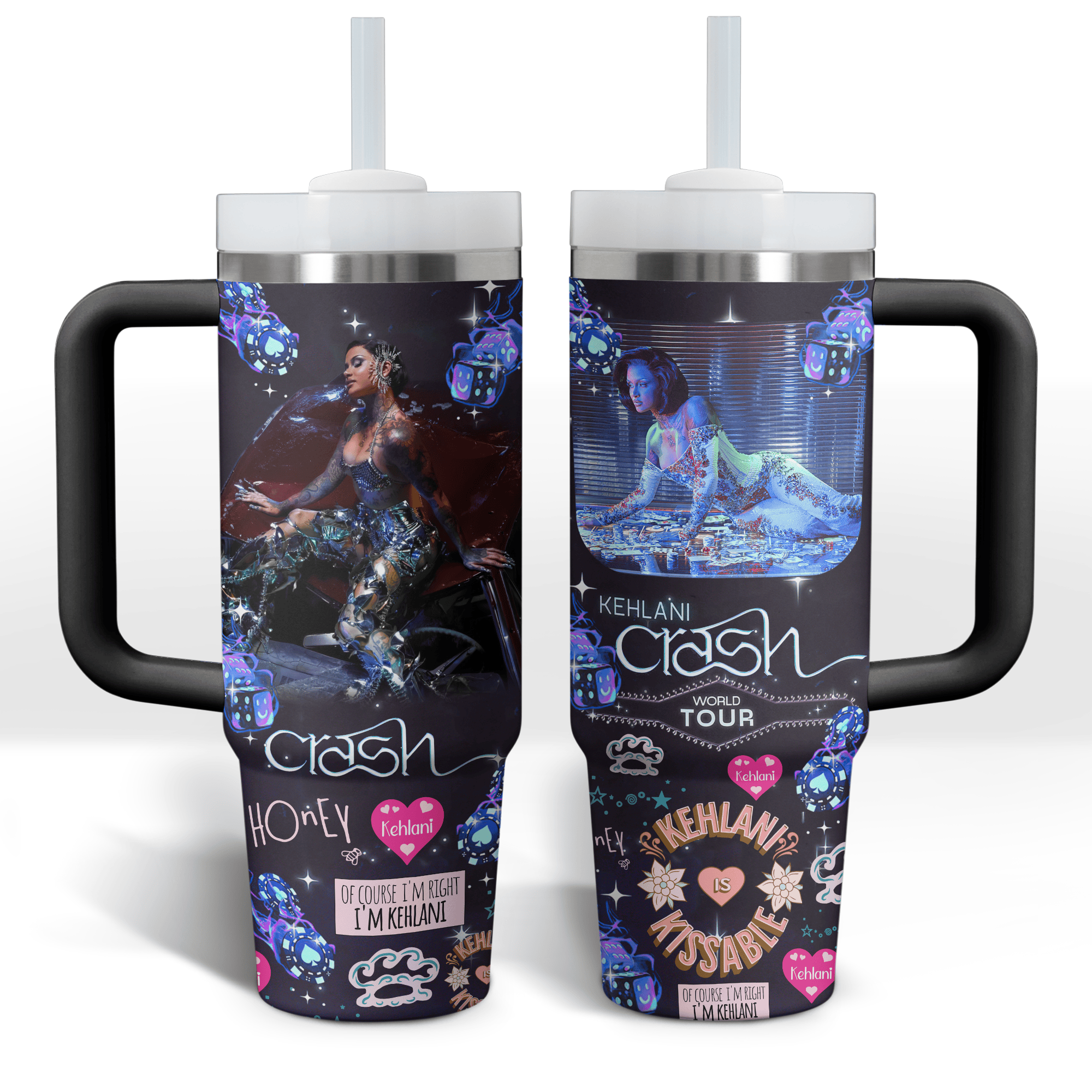 Kehlani Music Custom Stanley Cup 40 oz 30 oz Tumbler With Handle