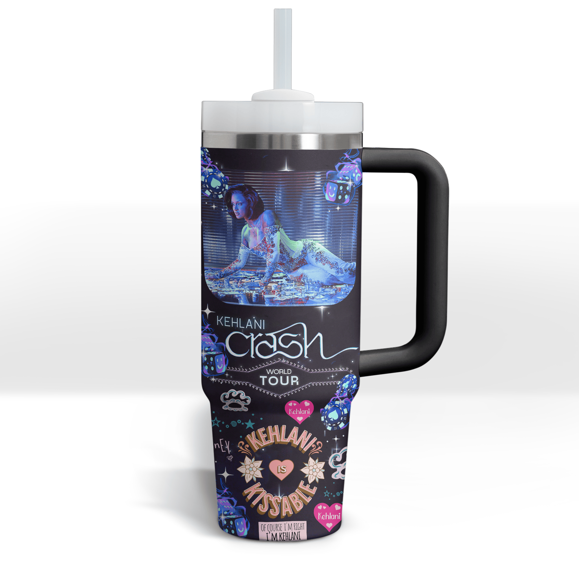 Kehlani Music Custom Stanley Cup 40 oz 30 oz Tumbler With Handle