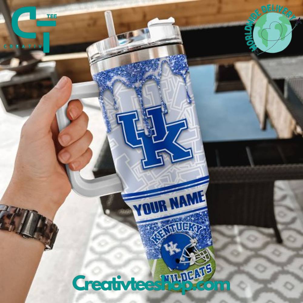 Kentucky Wildcats NCAA Custom Stanley Cup 40 oz 30 oz Tumbler With Handle