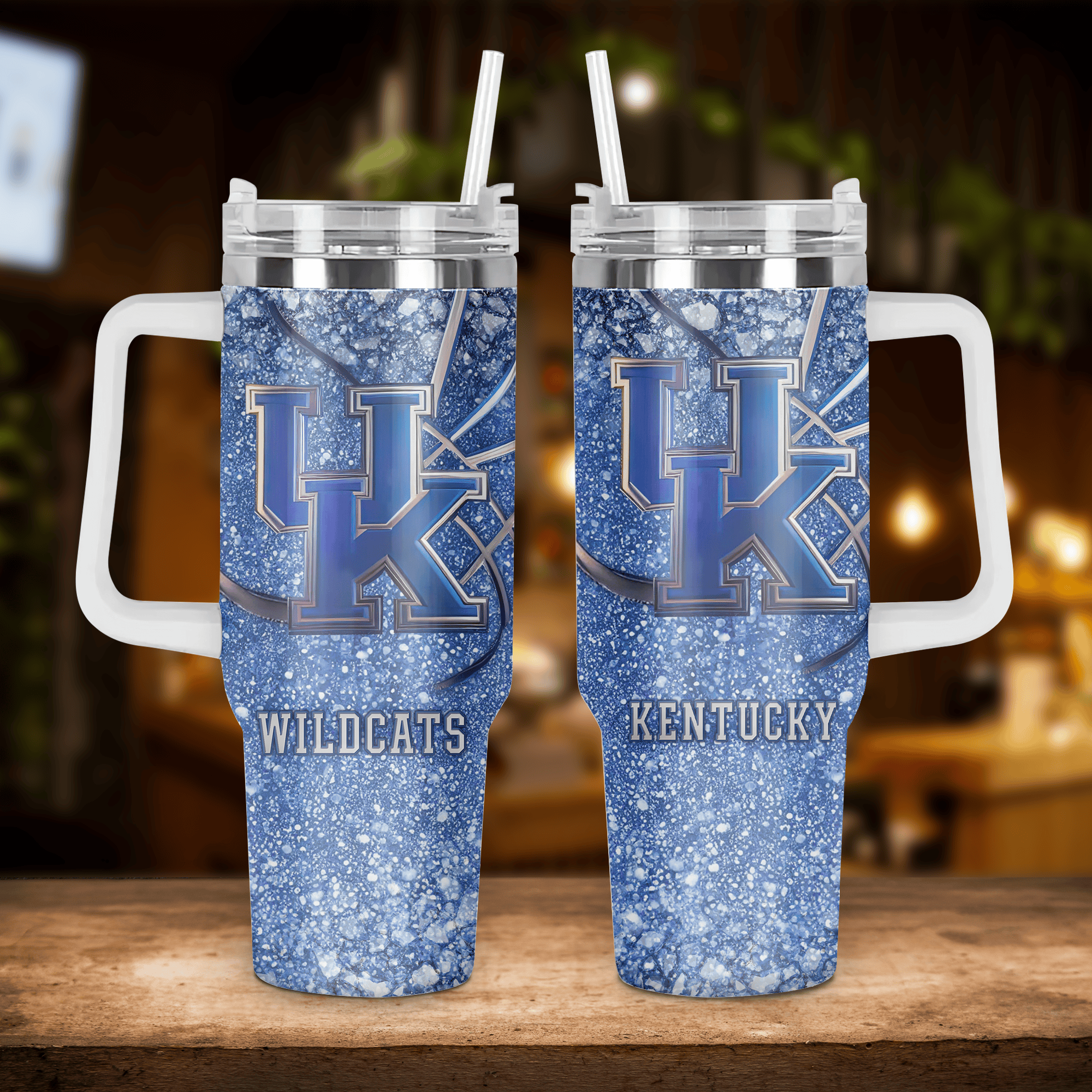 Kentucky Wildcats NCAA Custom Stanley Cup 40 oz 30 oz Tumbler With Handle