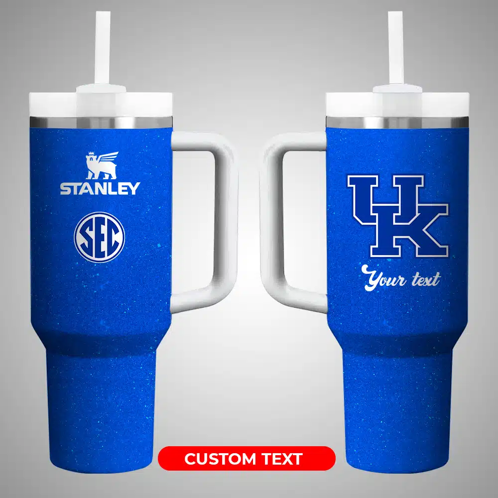 Kentucky Wildcats NCAA Custom Stanley Cup 40 oz 30 oz Tumbler With Handle