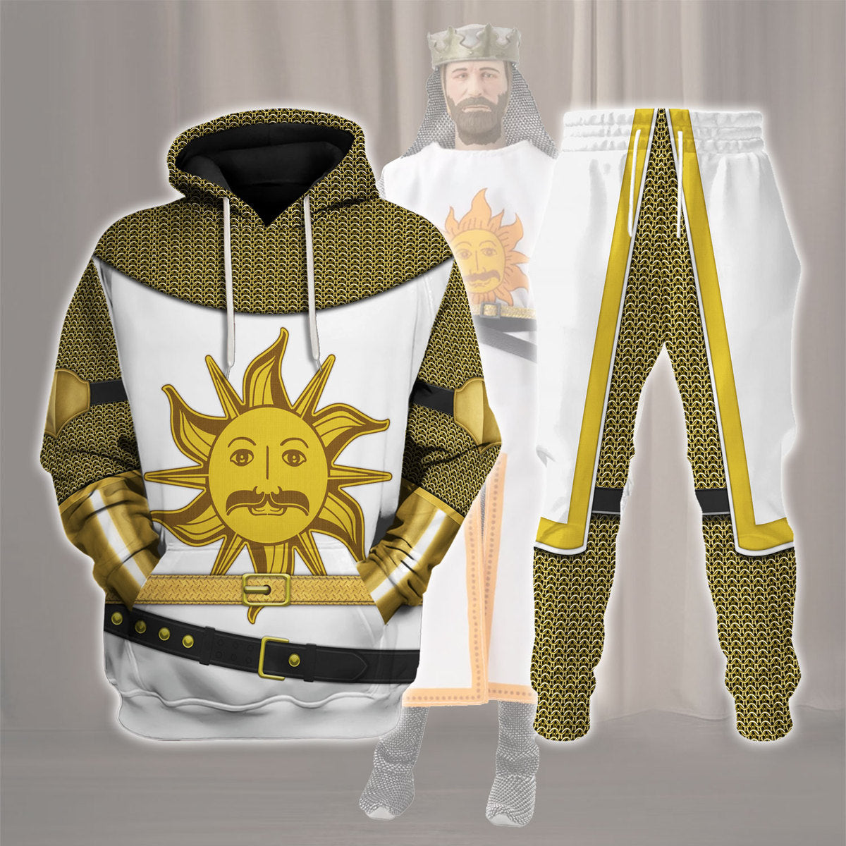 King Arthur Knight Costume Hoodie Sweatshirt T-Shirt Sweatpants Tracksuit - Stormmerch Exclusive