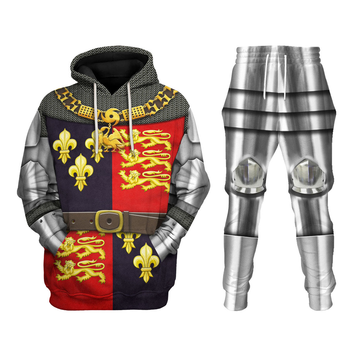 King Henry V-Battle of Agincourt Knights Costume Hoodie Sweatshirt T-Shirt Sweatpants Tracksuit - Stormmerch Exclusive