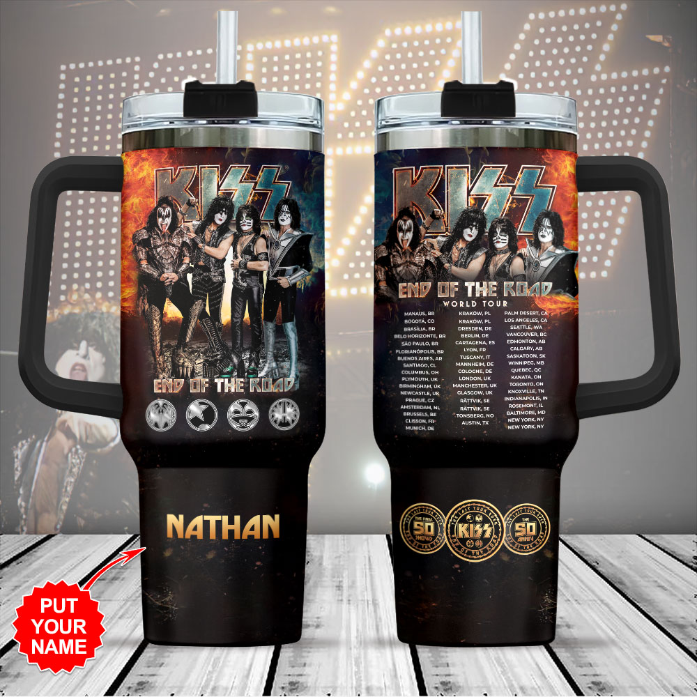 Kiss Band Music Custom Stanley Cup 40 oz 30 oz Tumbler With Handle