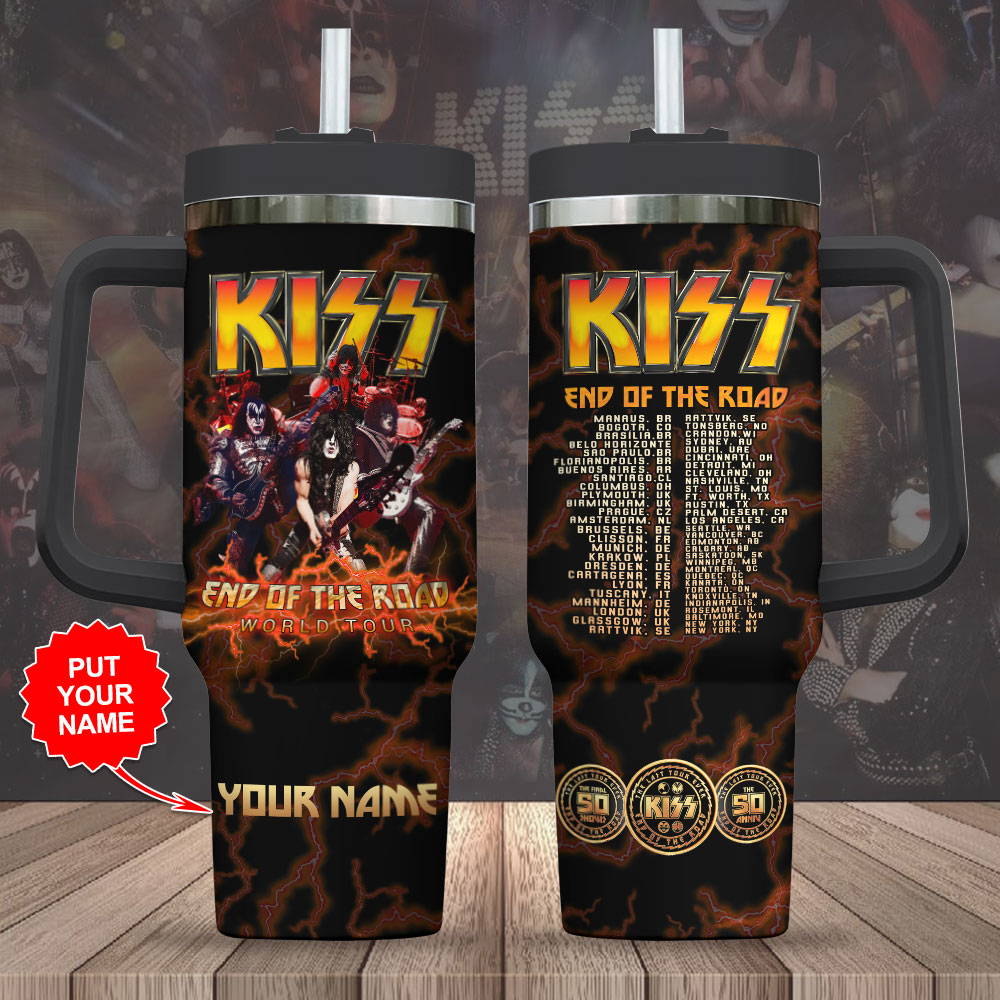 Kiss Band Music Custom Stanley Cup 40 oz 30 oz Tumbler With Handle