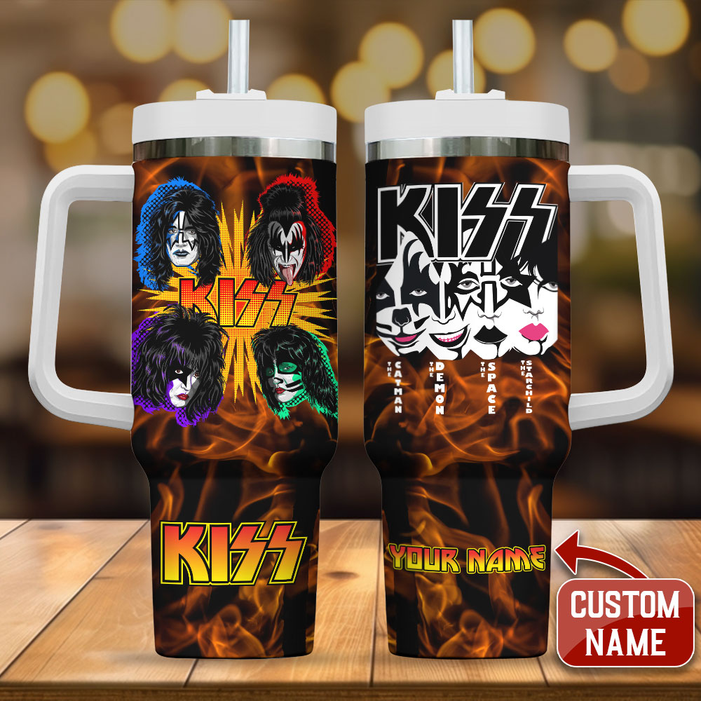 Kiss Band Music Custom Stanley Cup 40 oz 30 oz Tumbler With Handle