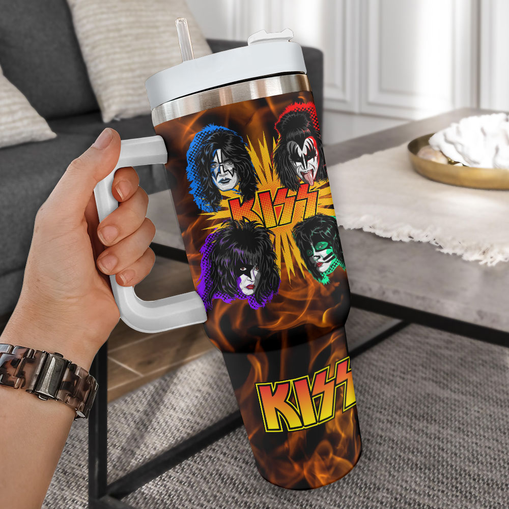 Kiss Band Music Custom Stanley Cup 40 oz 30 oz Tumbler With Handle