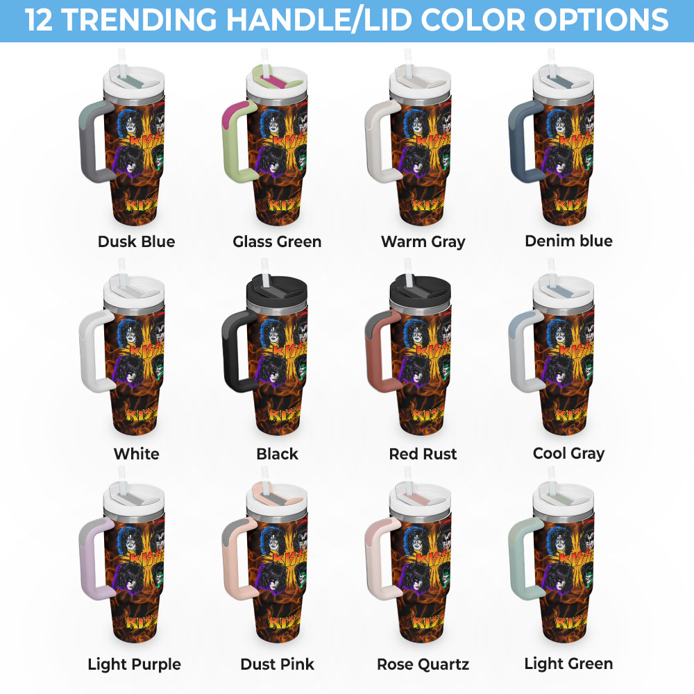Kiss Band Music Custom Stanley Cup 40 oz 30 oz Tumbler With Handle