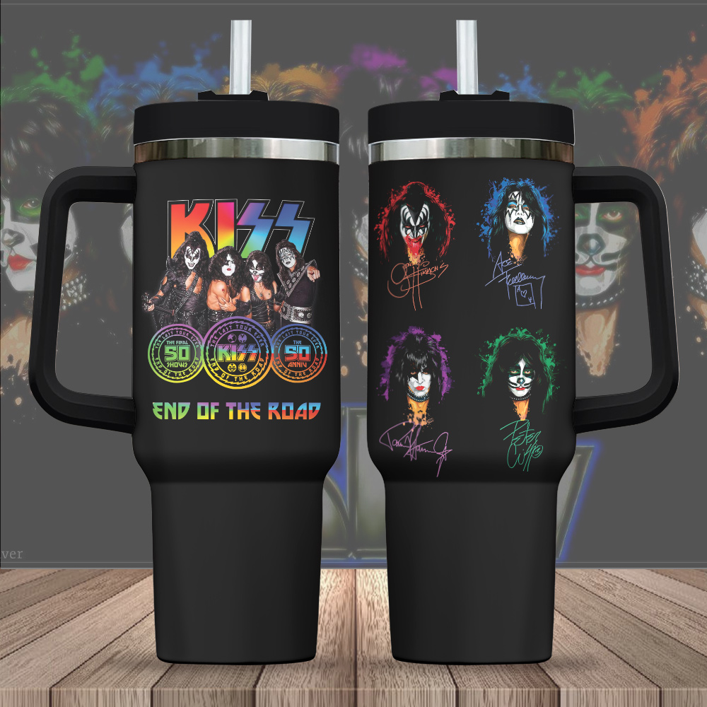Kiss Band Music Custom Stanley Cup 40 oz 30 oz Tumbler With Handle