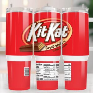 Kit Kat Crisp Wafers Milk Chocolate Custom Stanley Cup 40 oz 30 oz Tumbler With Handle