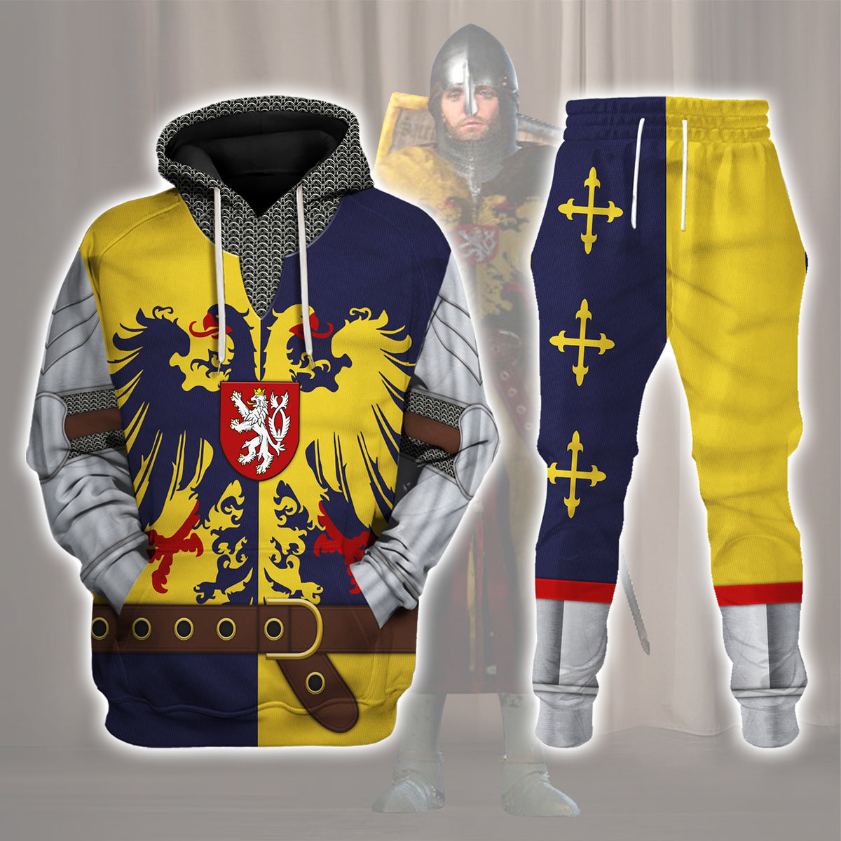 Knight of the Holy Roman Empire Costume Hoodie Sweatshirt T-Shirt Sweatpants Tracksuit - Stormmerch Exclusive
