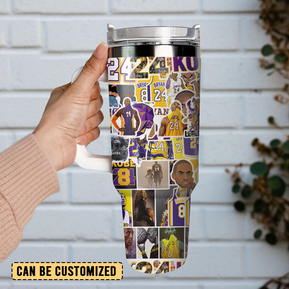 Kobe Bryant Los Angeles Lakers Basketball NBA Sport Custom Stanley Cup 40 oz 30 oz Tumbler With Handle