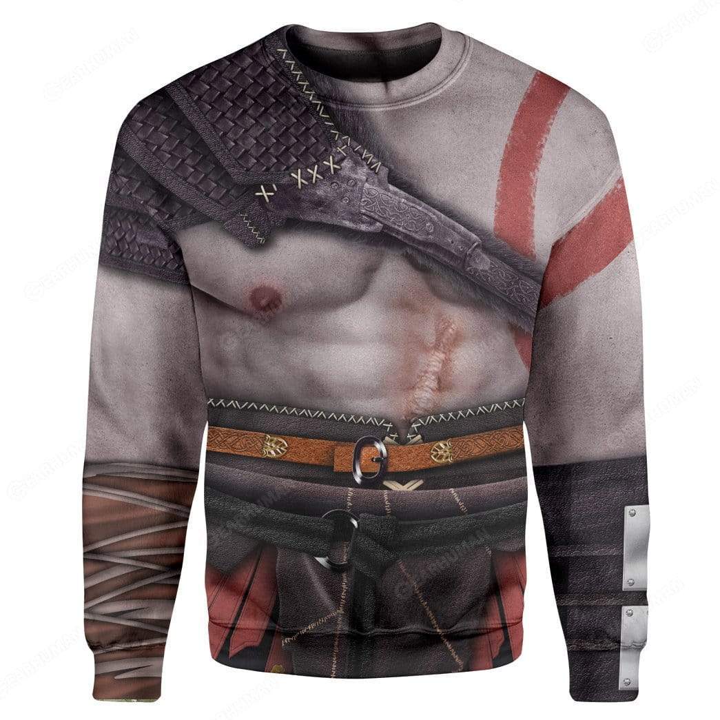 Kratos Costume Hoodie Sweatshirt T-Shirt Sweatpants Tracksuit - Stormmerch Exclusive