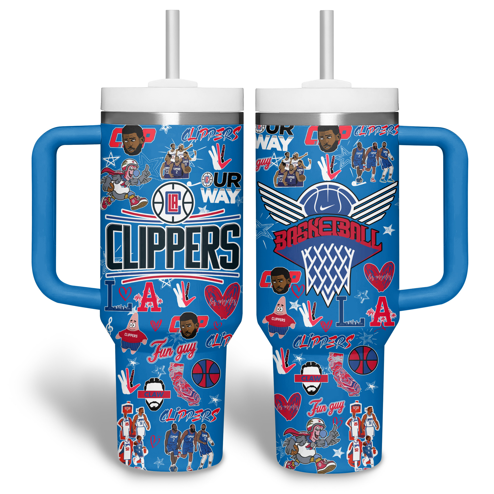 LA Clippers NBA Custom Stanley Cup 40 oz 30 oz Tumbler With Handle