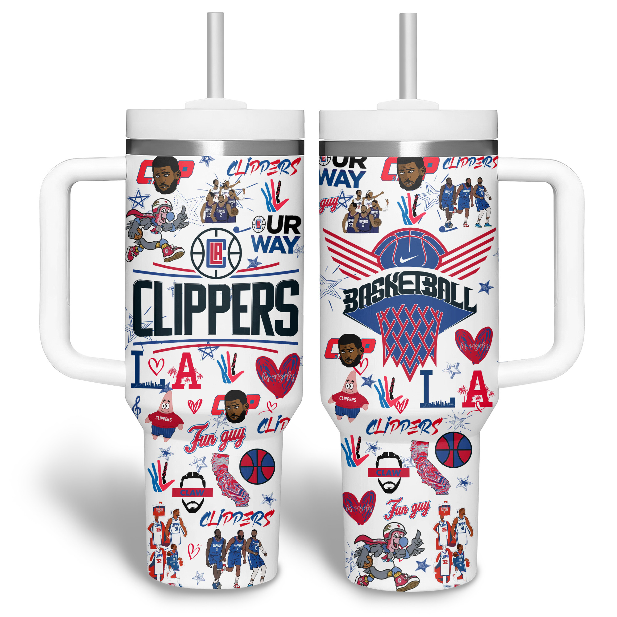 LA Clippers NBA Custom Stanley Cup 40 oz 30 oz Tumbler With Handle